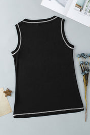 Graphic Round Neck Tank