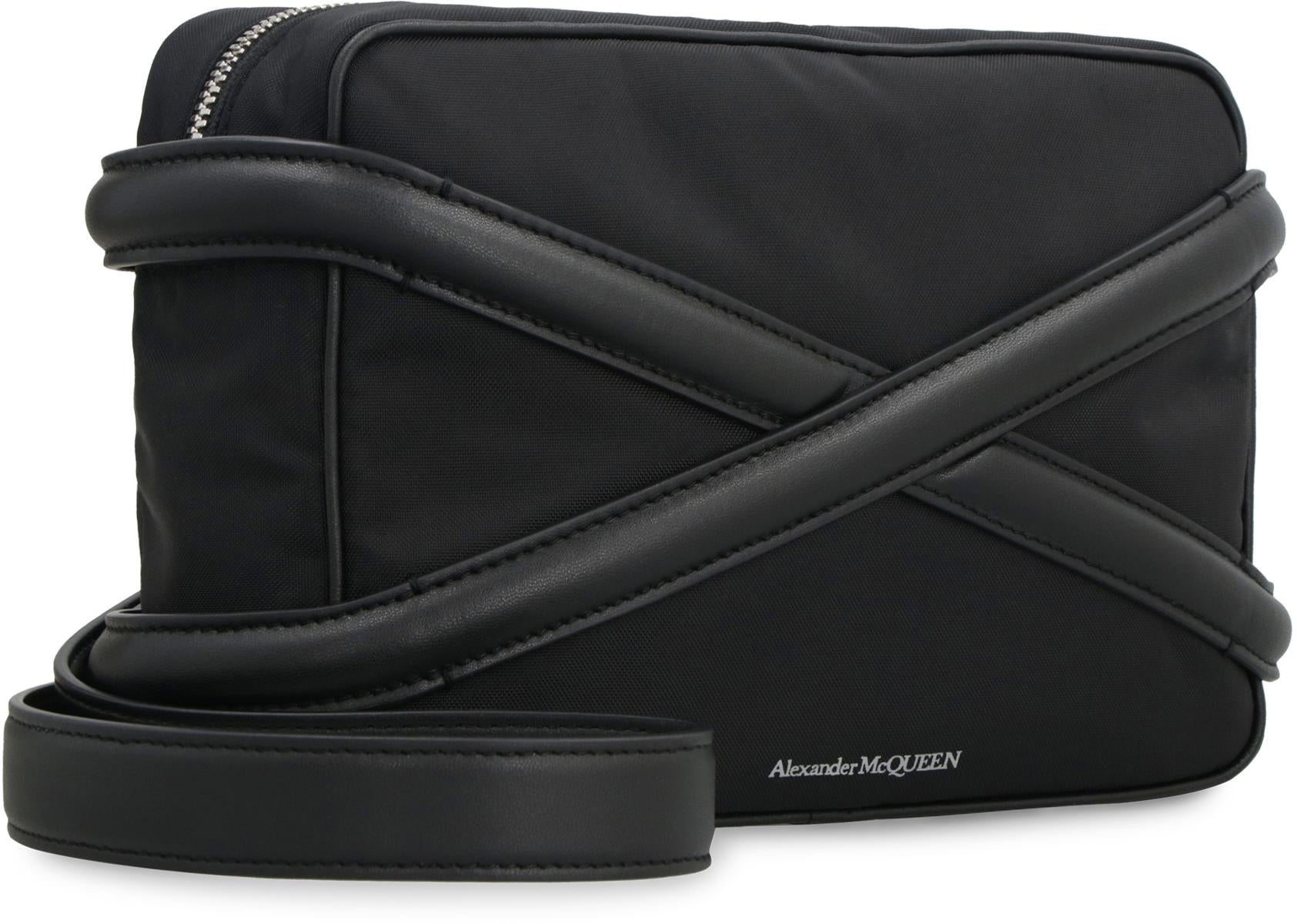 Alexander McQueen Harness Leather And Nylon Messenger Bag