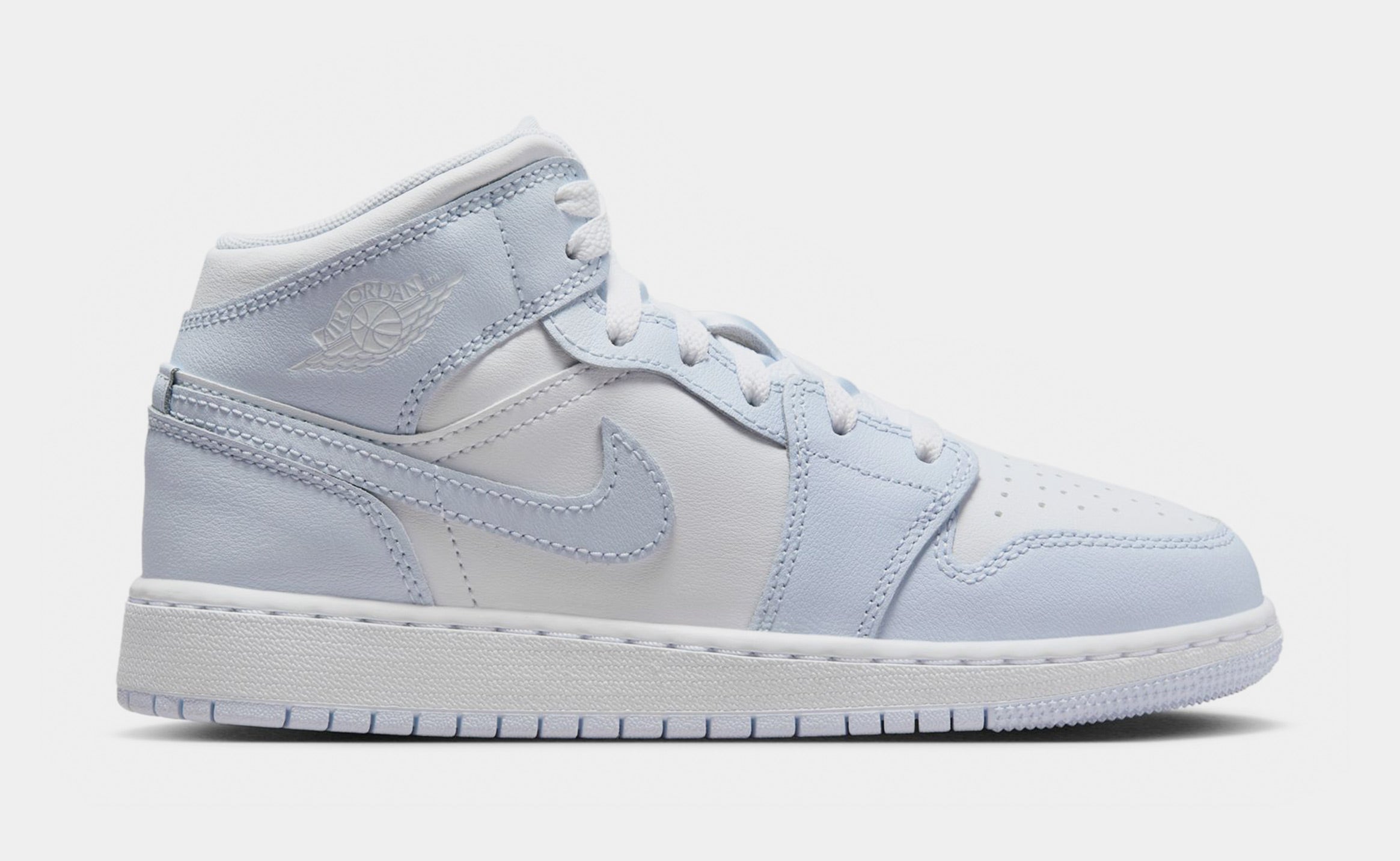 Air Jordan 1 Retro Mid Cobalt Bliss Grade School Lifestyle Shoes (Cobalt Bliss/Neutral Grey/White)