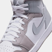 Air Jordan 1 Mid SE Cool Grey Mens Lifestyle Shoes (Cool Grey/Medium Grey)