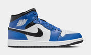 Air Jordan 1 Retro Mid Mens Lifestyle Shoes (Game Royal/White/Black)