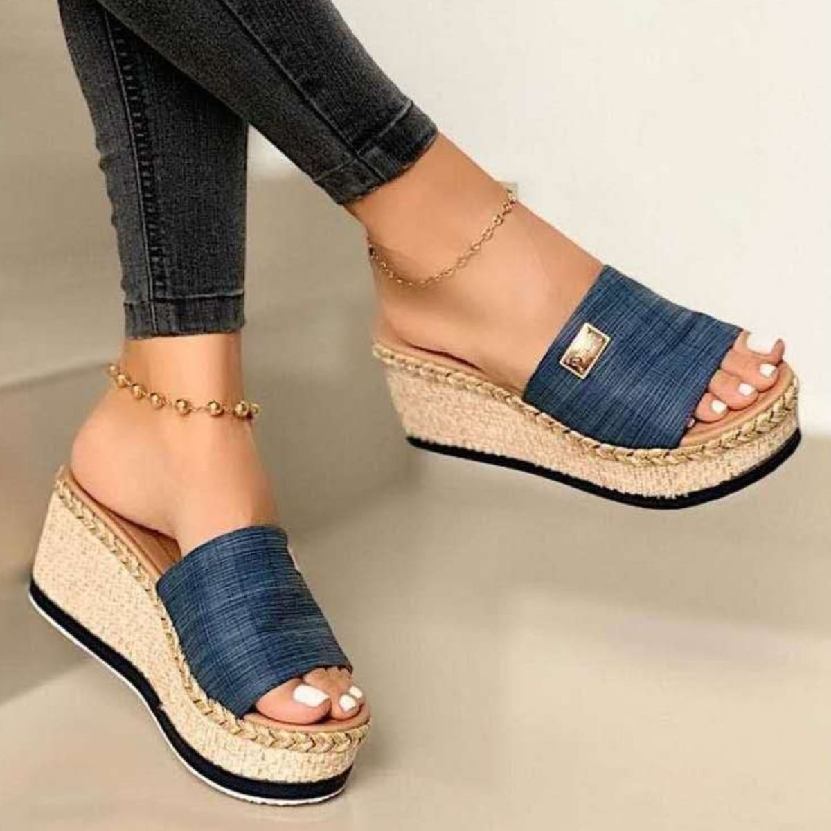 PU Leather Open Toe Sandals