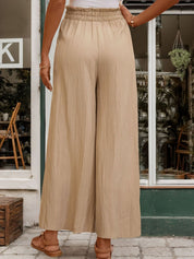 Perfee Frill Wide Leg Pants