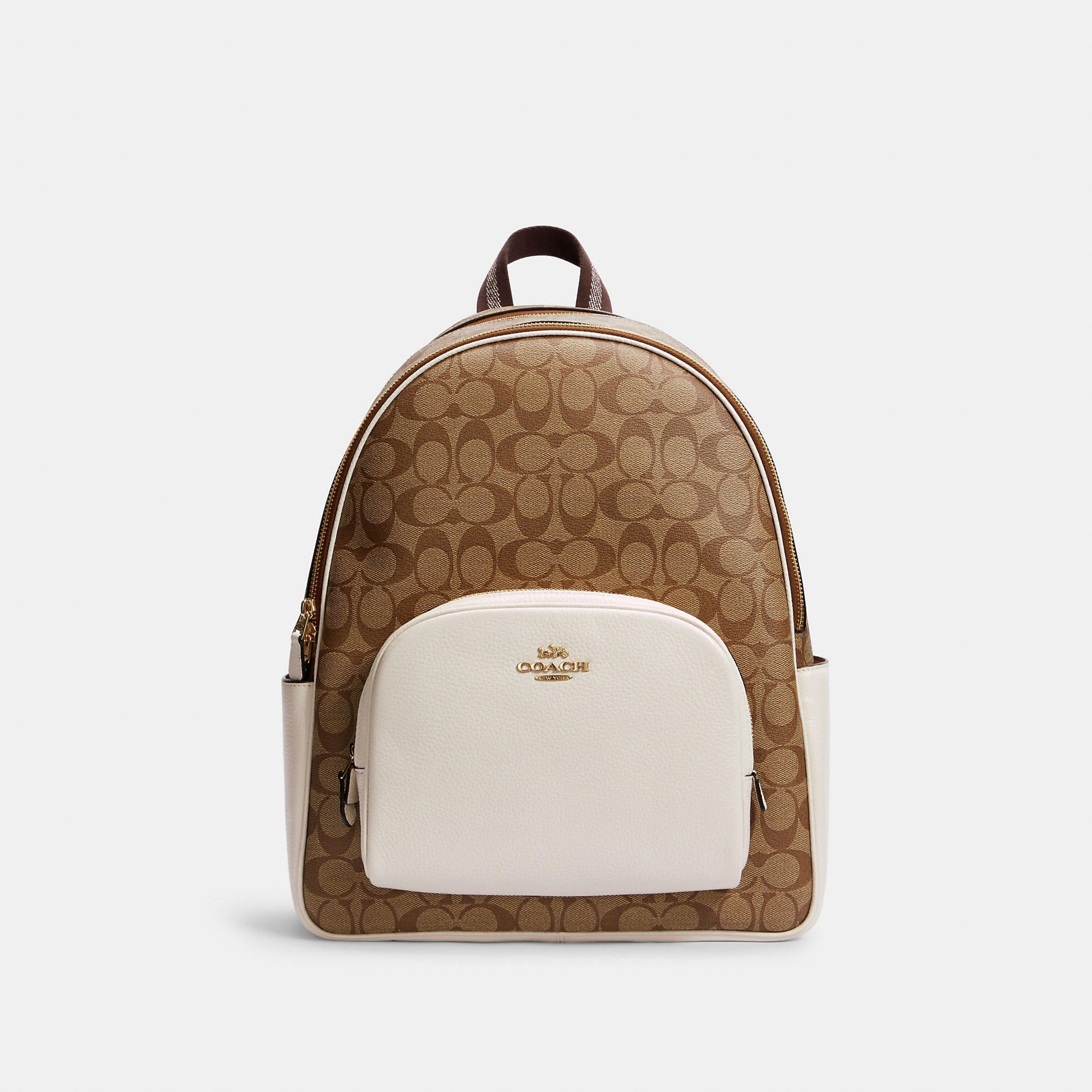 Coach Outlet Large Court Backpack In Signature Canvas