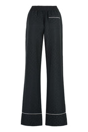 Off-White Silk Blend Trousers