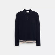 Coach Outlet Long Sleeve Knit Polo