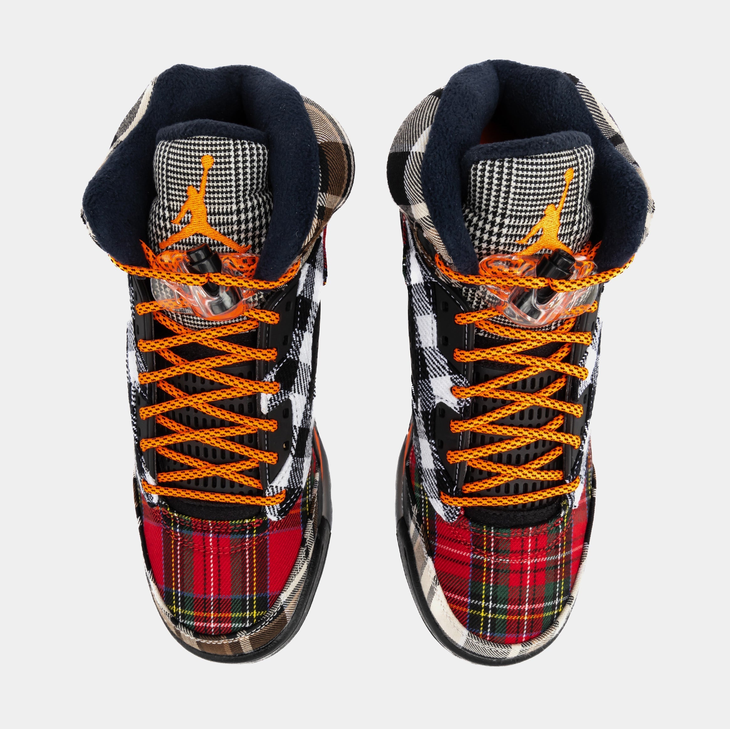 Air Jordan 5 Retro Plaid Grade School Lifestyle Shoes (Multi/Black)