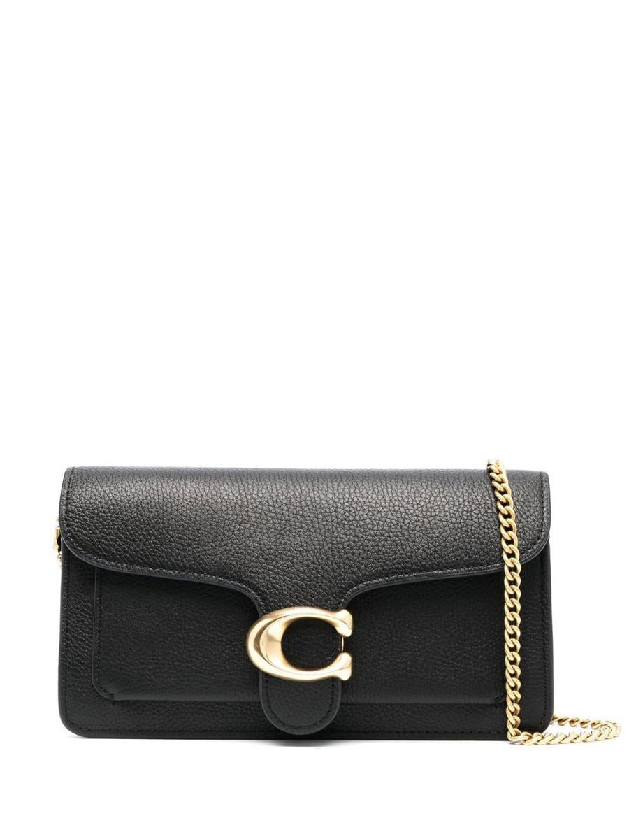 Coach Tabby Chain Leather Clutch