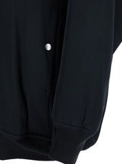 'Jumbo Peter Flight' Black Bomber Jacket In Virgin Wool Woman