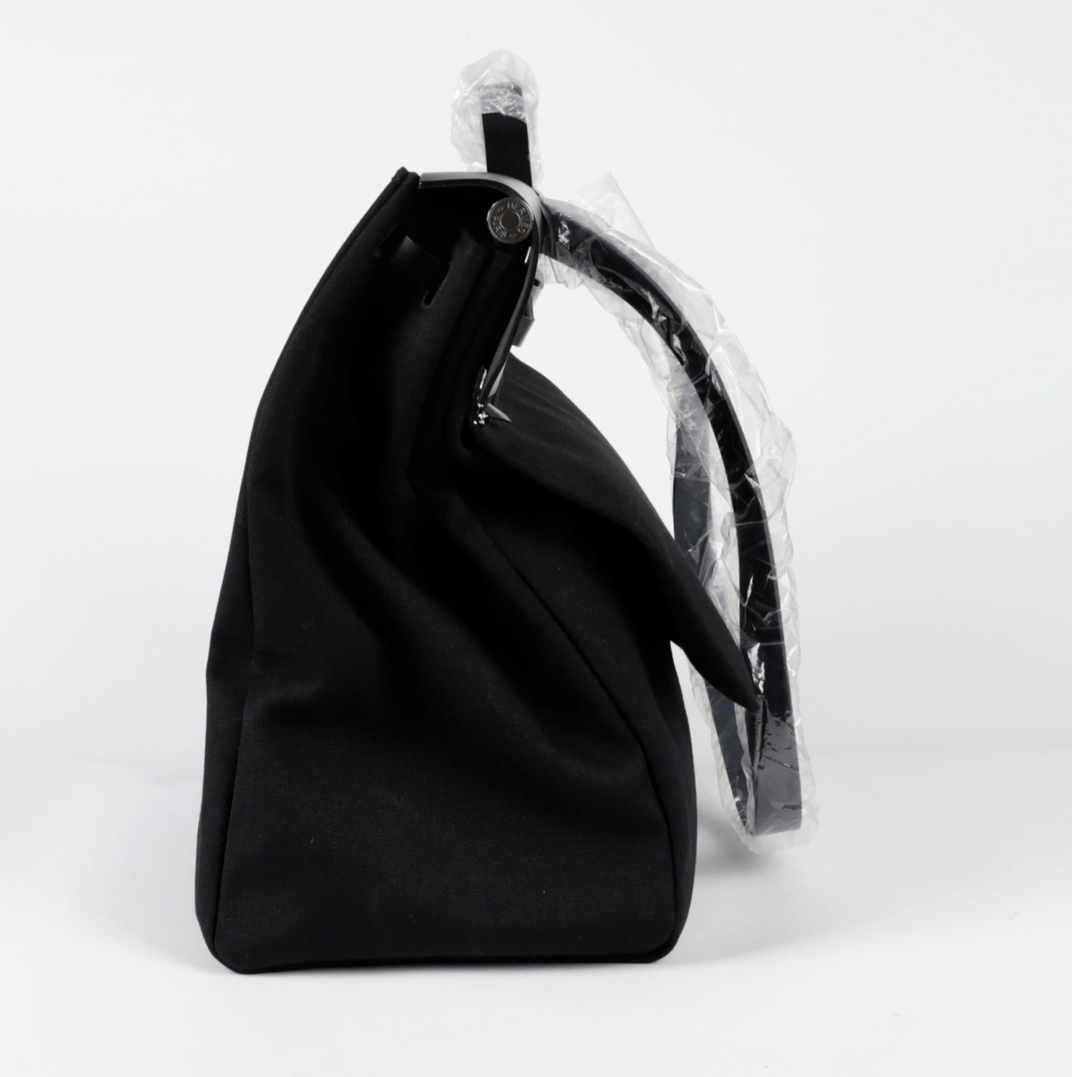 Hermes Herbag 50 Black Canvas PHW #Z 2021 115782159