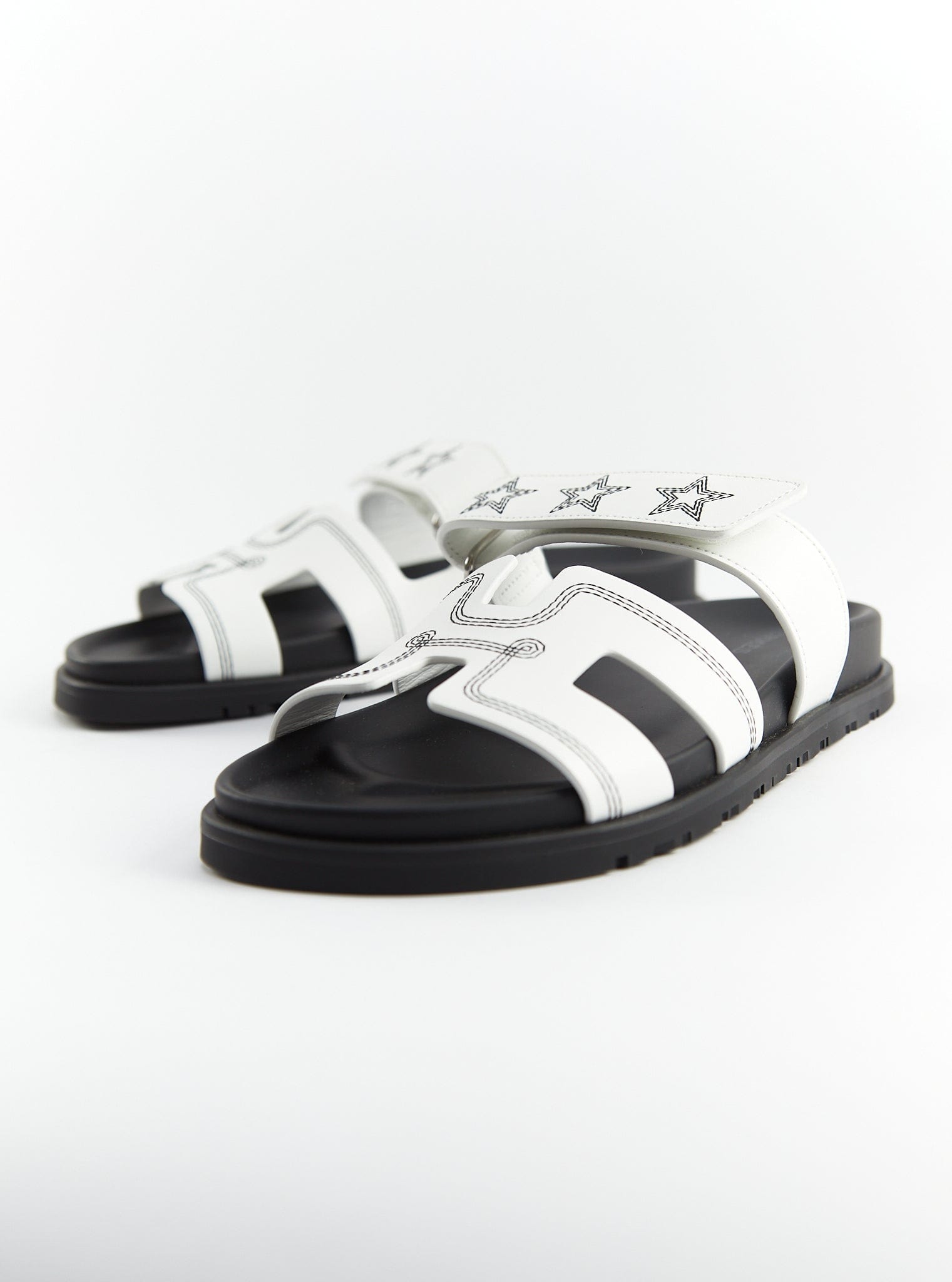 HERMÈS CHYPRE STAR SANDAL White - Size 39