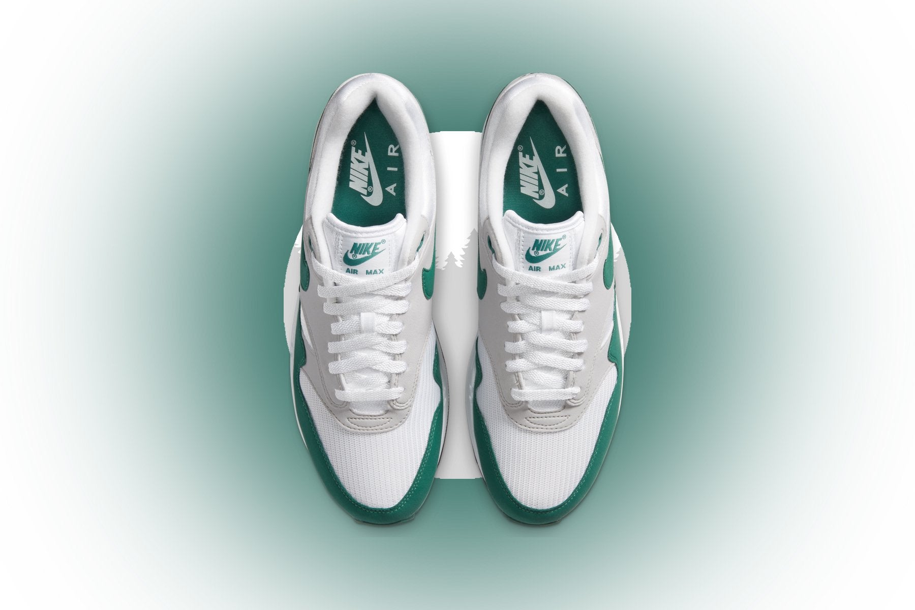 Air Max 1 "Evergreen Aura" - White/Neutral Grey