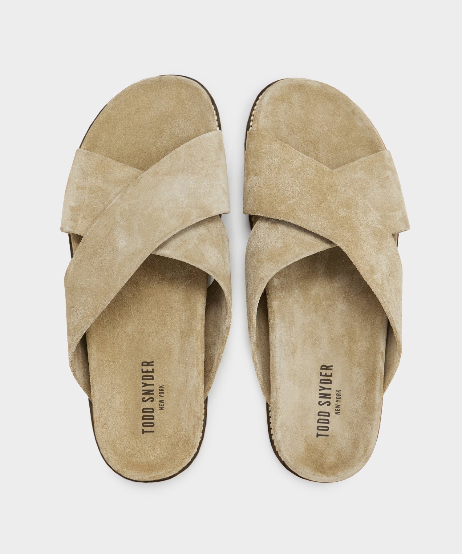 Nomad Suede Crossover Sandal in Sand