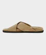 Nomad Suede Crossover Sandal in Sand