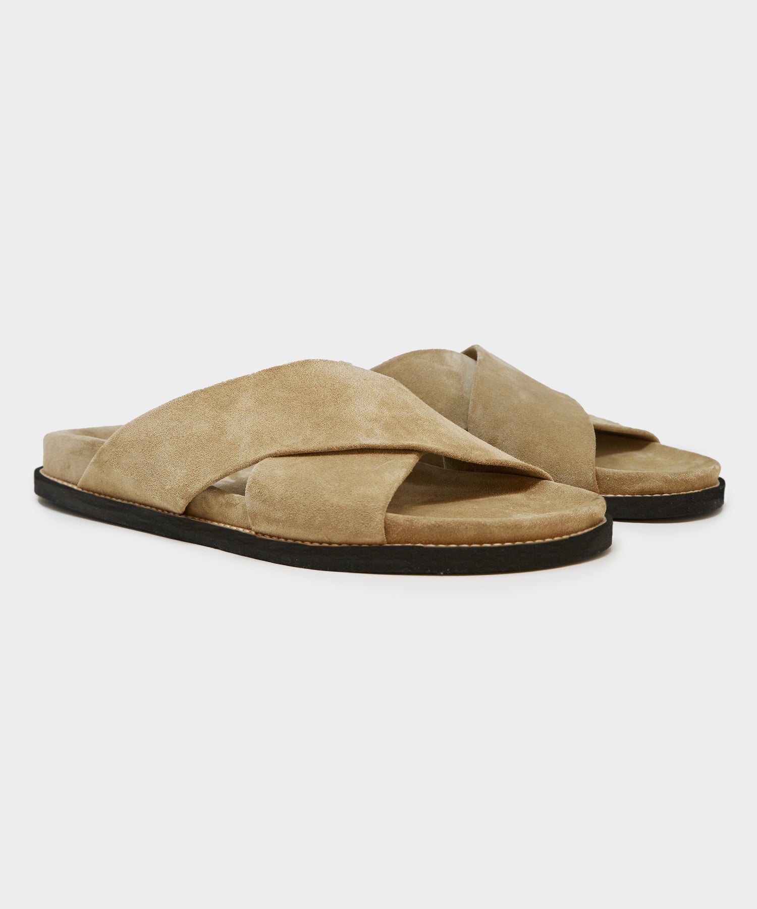 Nomad Suede Crossover Sandal in Sand