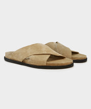 Nomad Suede Crossover Sandal in Sand