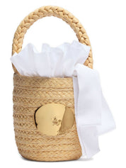 ICONIC RAFFIA BUCKET BAG