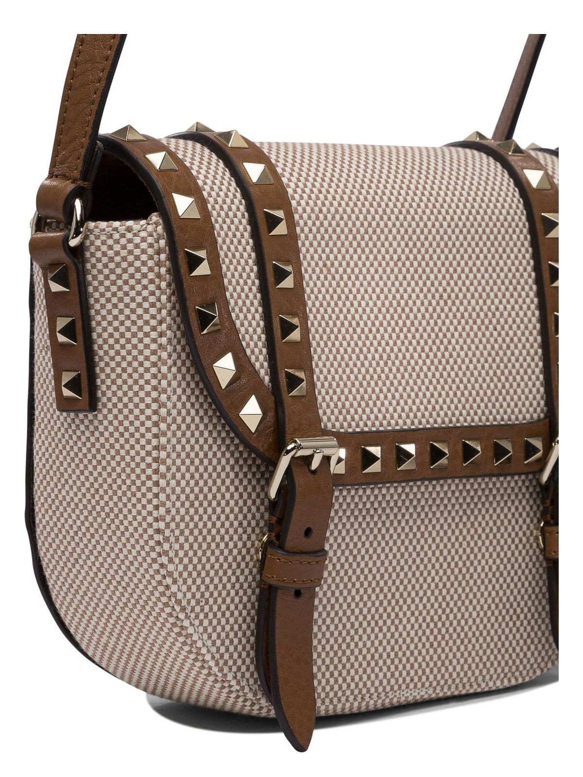 ROCKSTUD FOLDOVER TOP SHOULDER BAG