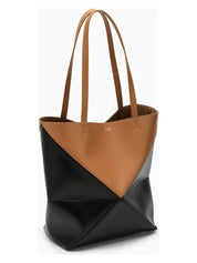 PUZZLE FOLD TOTE BAG DESERT/BLACK