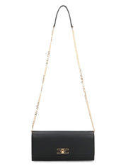 FAUX LEATHER SHOULDER BAG