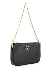 VALENTINO GARAVANI - VLOGO SIGNATURE LEATHER CROSSBODY BAG