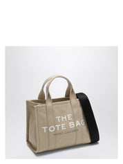 BEIGE CANVAS SMALL TOTE BAG