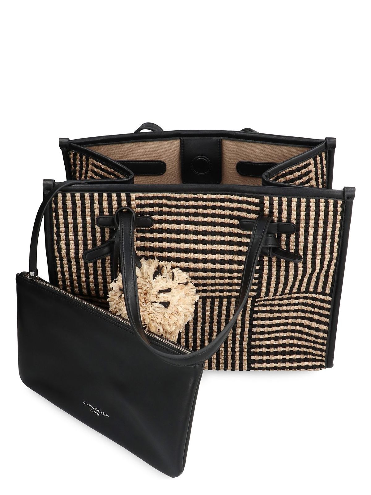 MARCELLA RAFFIA TOTE BAG