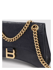 SMALL CRUSH BAG IN BLACK WITH CHAIN