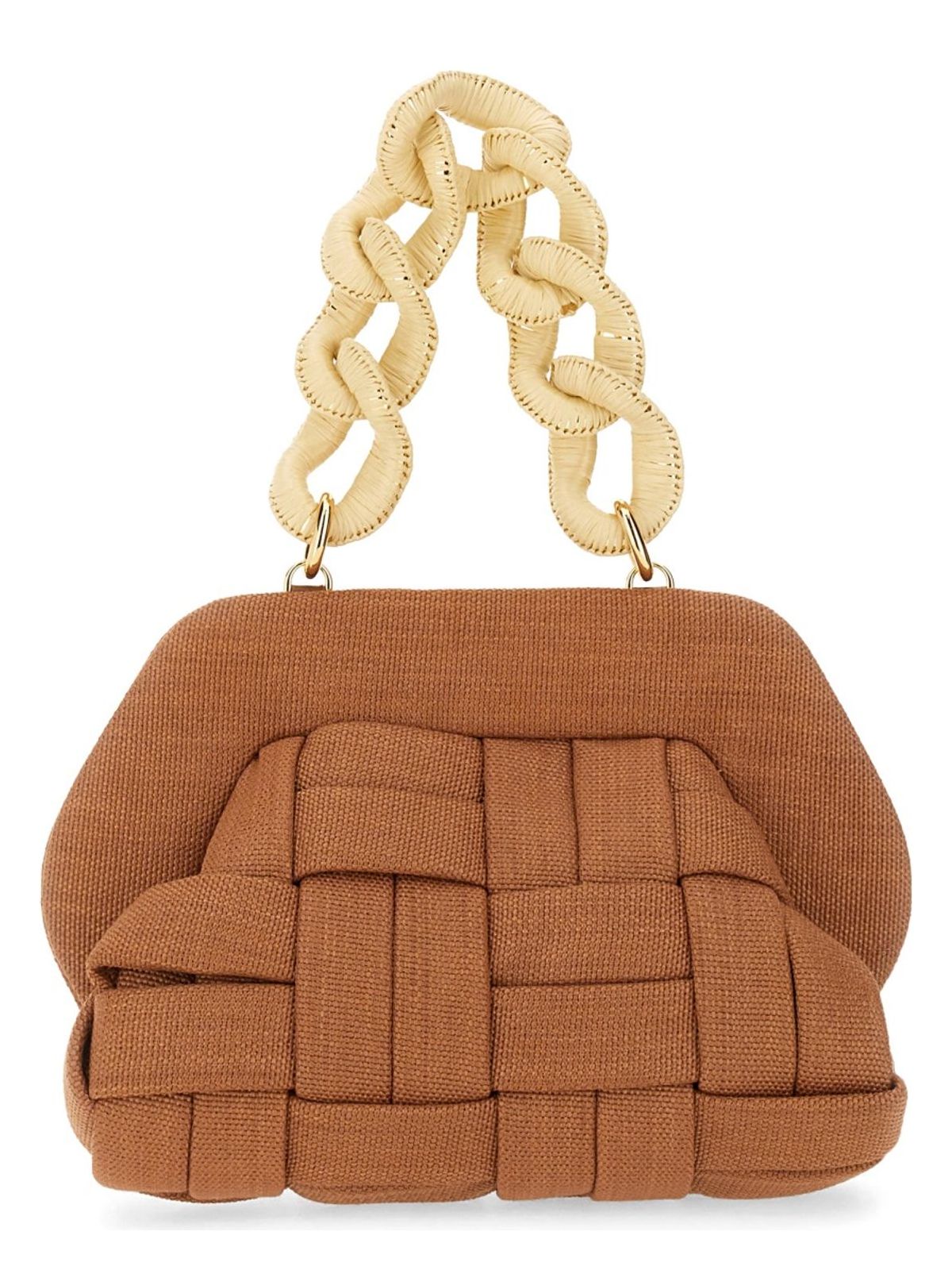 TIA WEAVED STRAW CLUTCH