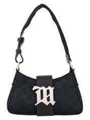 NYLON MONOGRAM SMALL SHOULDER BAG