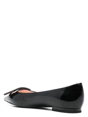 GOMMETTINE TURTLE LEATHER BALLET FLATS