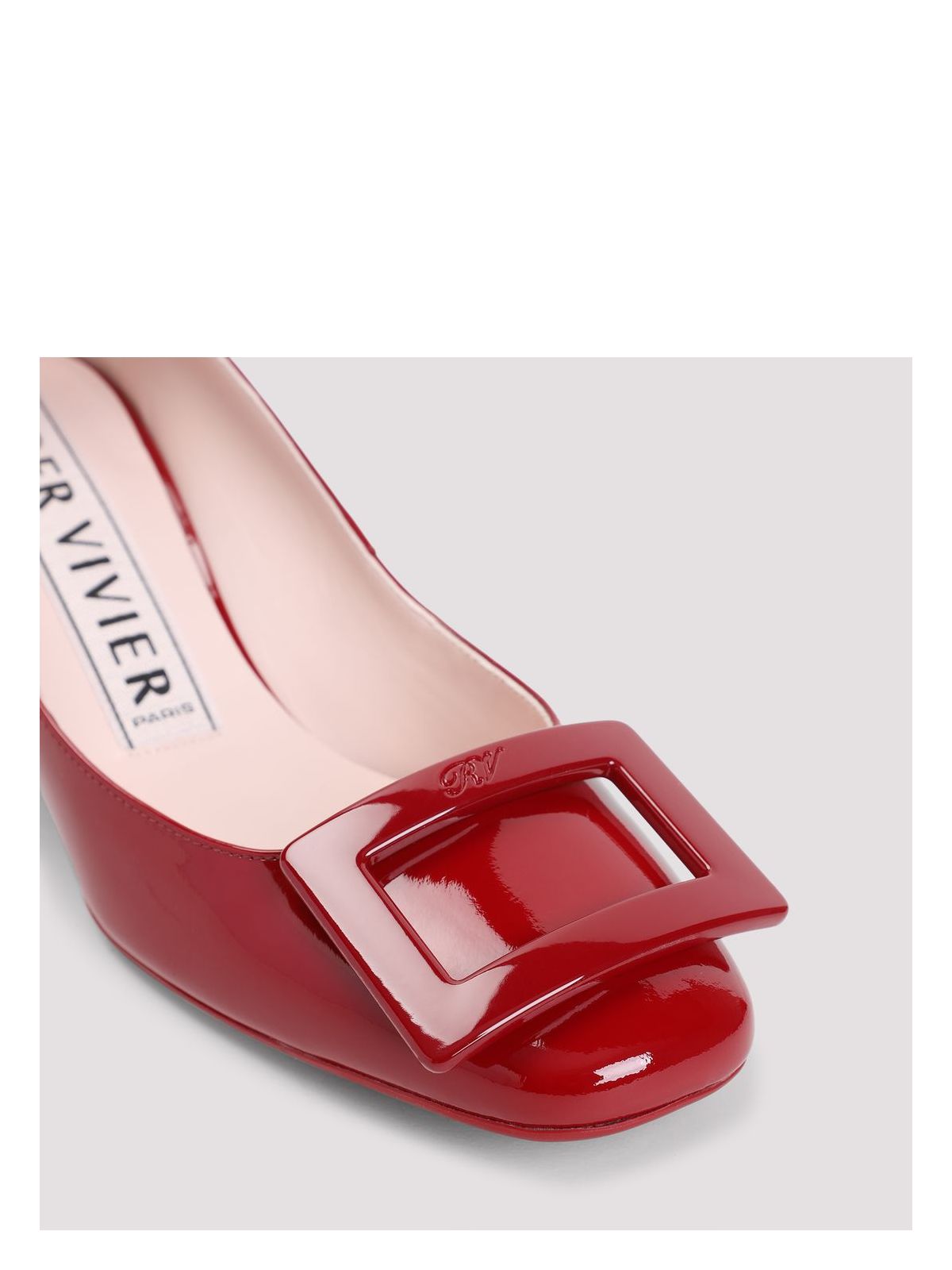 ROUNDY LACQUERED ANKLE STRAP DEC 45 PUMPS