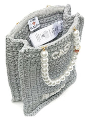 PEARL MINI CROCHET SHOPPING BAG