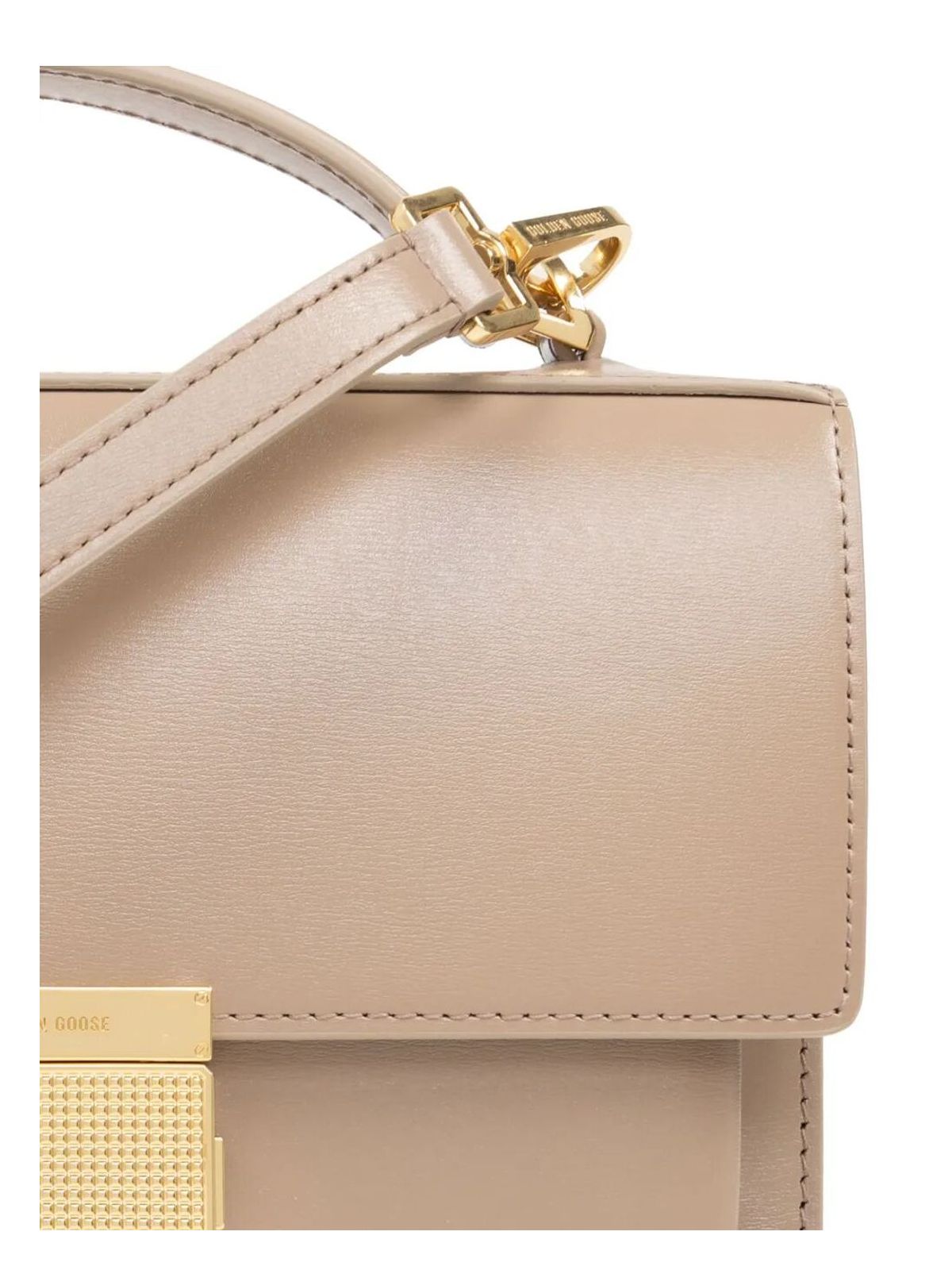 VENEZIA BAG PALMELLATO LEATHER BODY GOLD METAL DETAILS