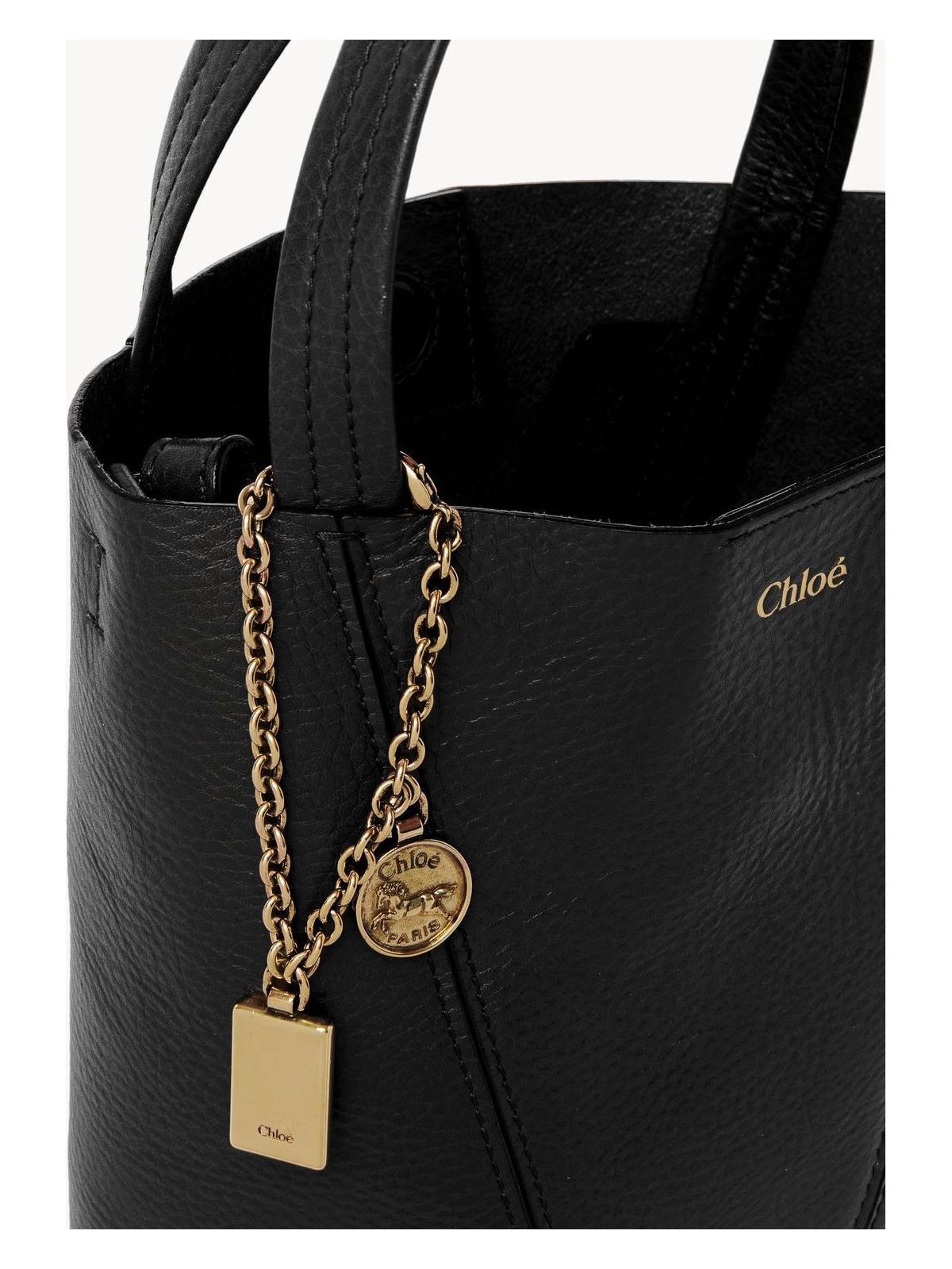 CHLOÉ SPIN SMALL LEATHER TOTE