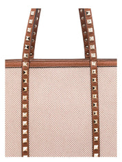 ROCKSTUD CANVAS MEDIUM TOTE