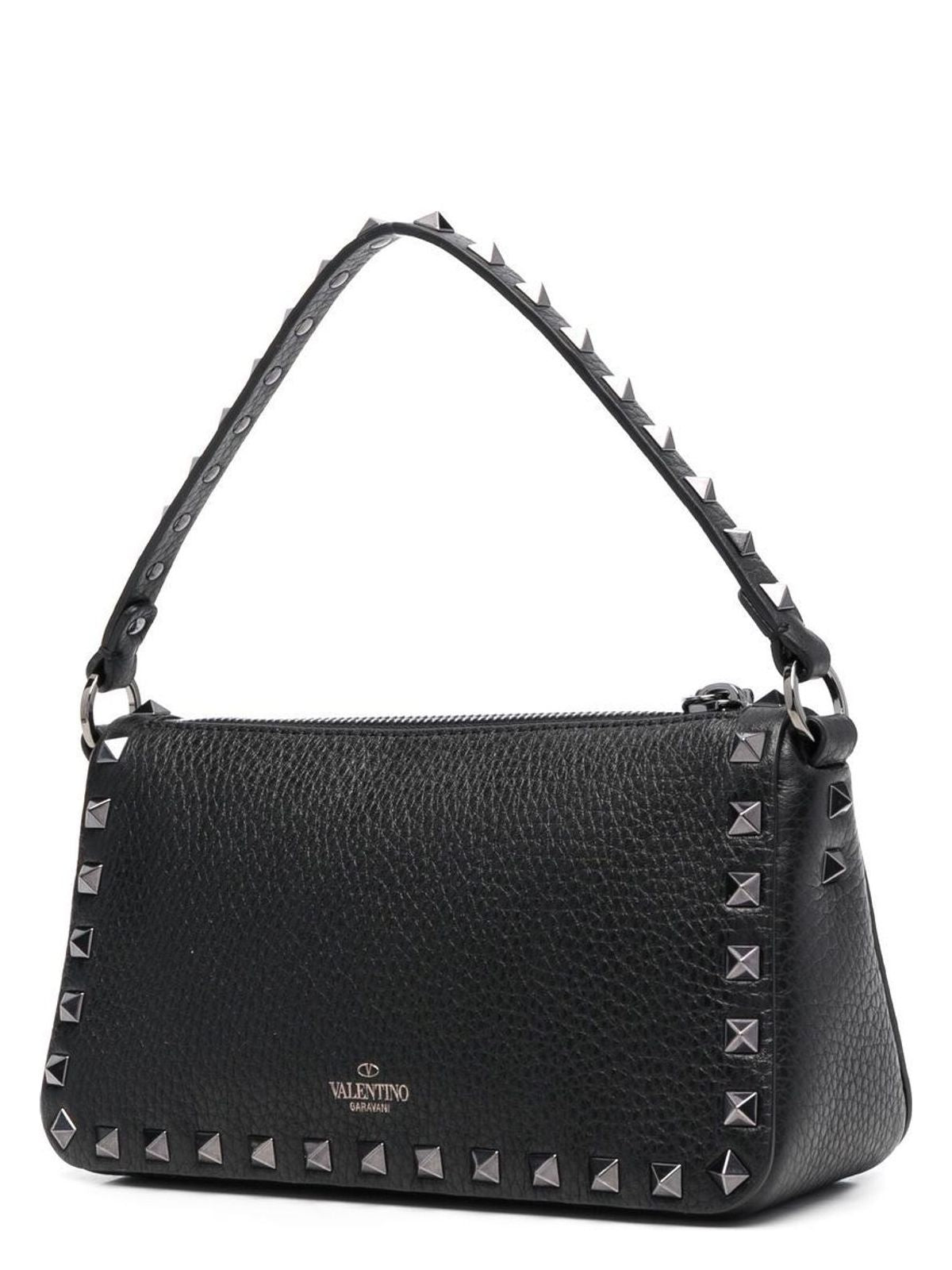 ROCKSTUD SMALL LEATHER SHOULDER BAG