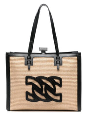 BEAURIVAGE STRAW TOTE