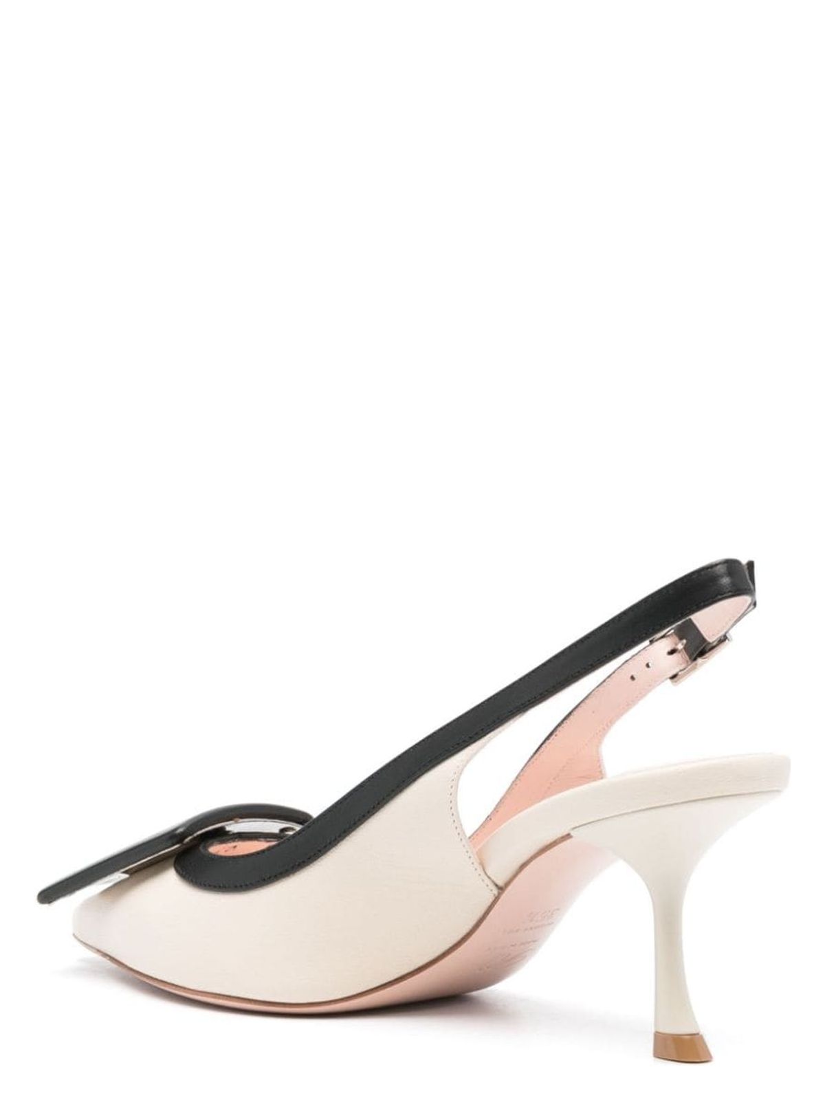 VIV IN THE CITY LEATHER SLINGBACK PUMPS