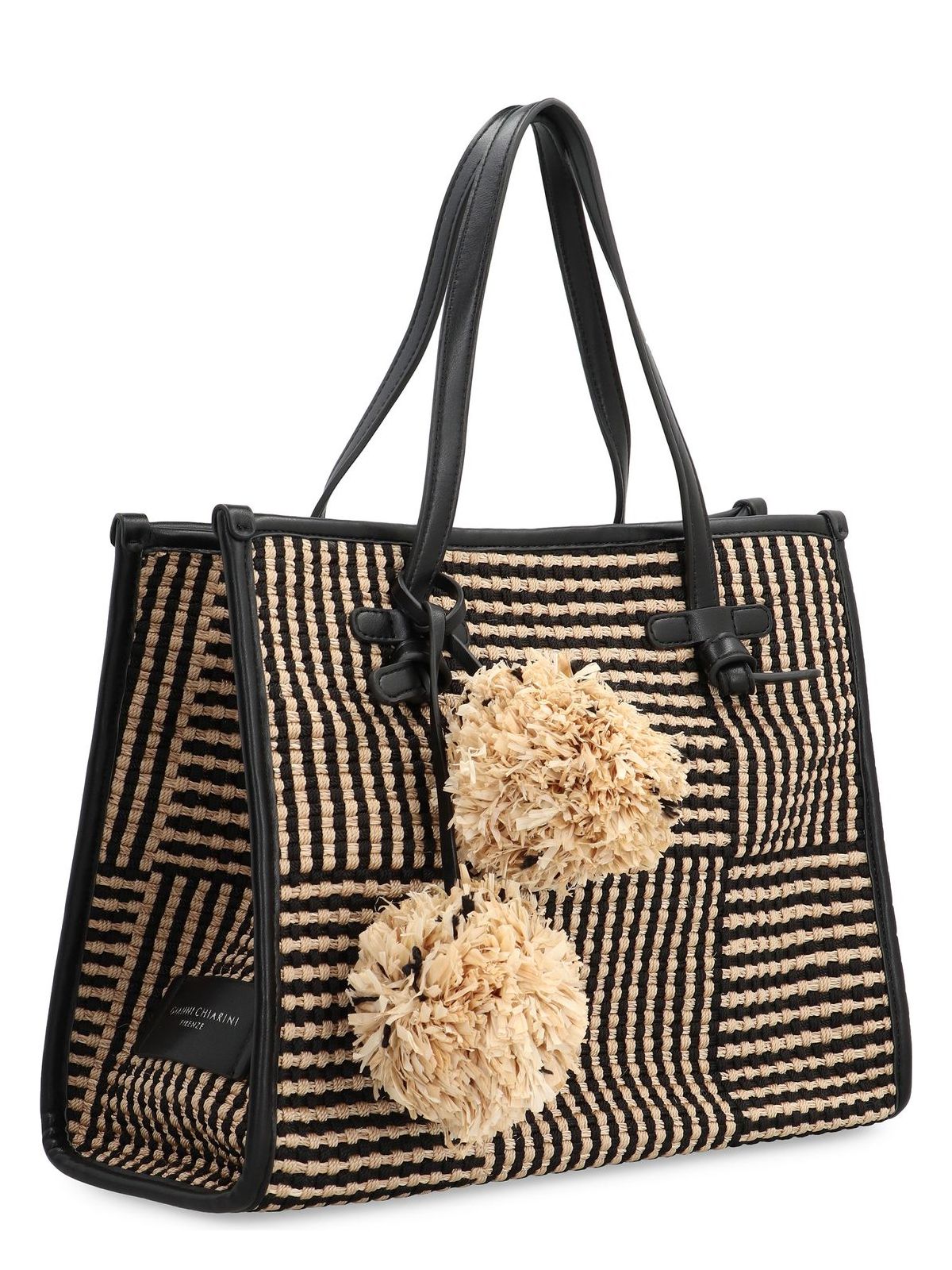 MARCELLA RAFFIA TOTE BAG