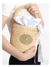 ICONIC RAFFIA BUCKET BAG