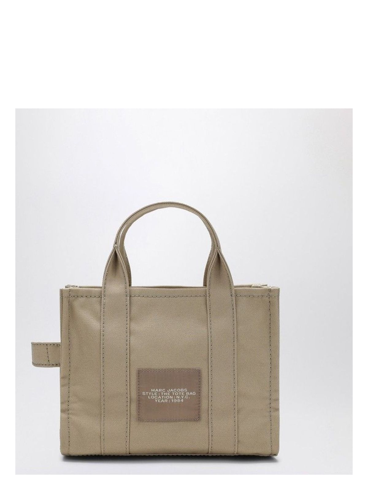 BEIGE CANVAS SMALL TOTE BAG