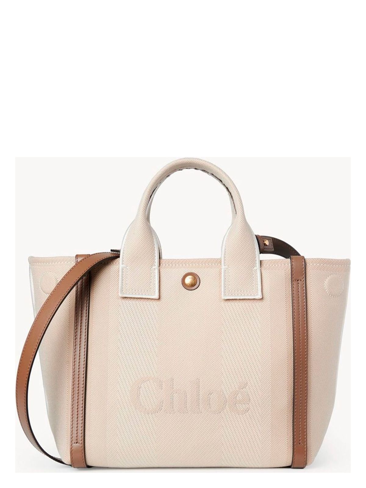 CHLOÉ CARRY SMALL CANVAS TOTE