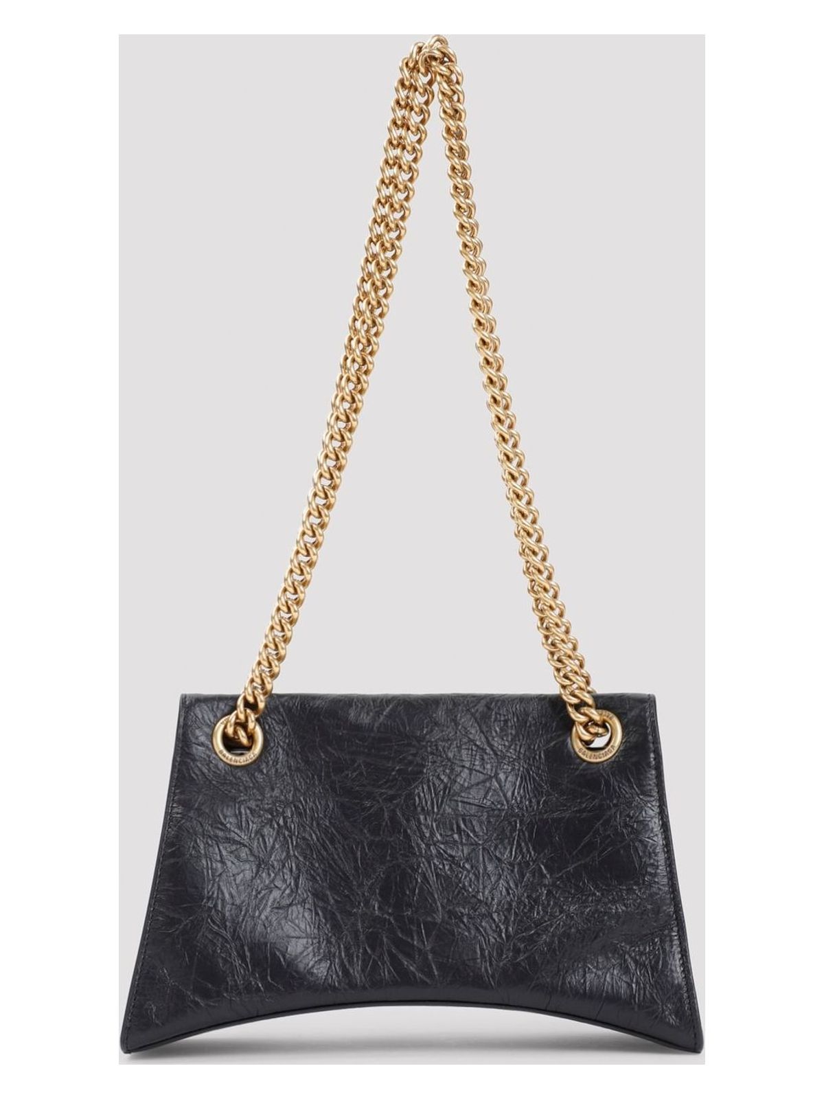 SMALL CRUSH BAG IN BLACK WITH CHAIN