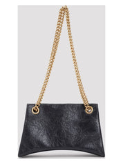 SMALL CRUSH BAG IN BLACK WITH CHAIN