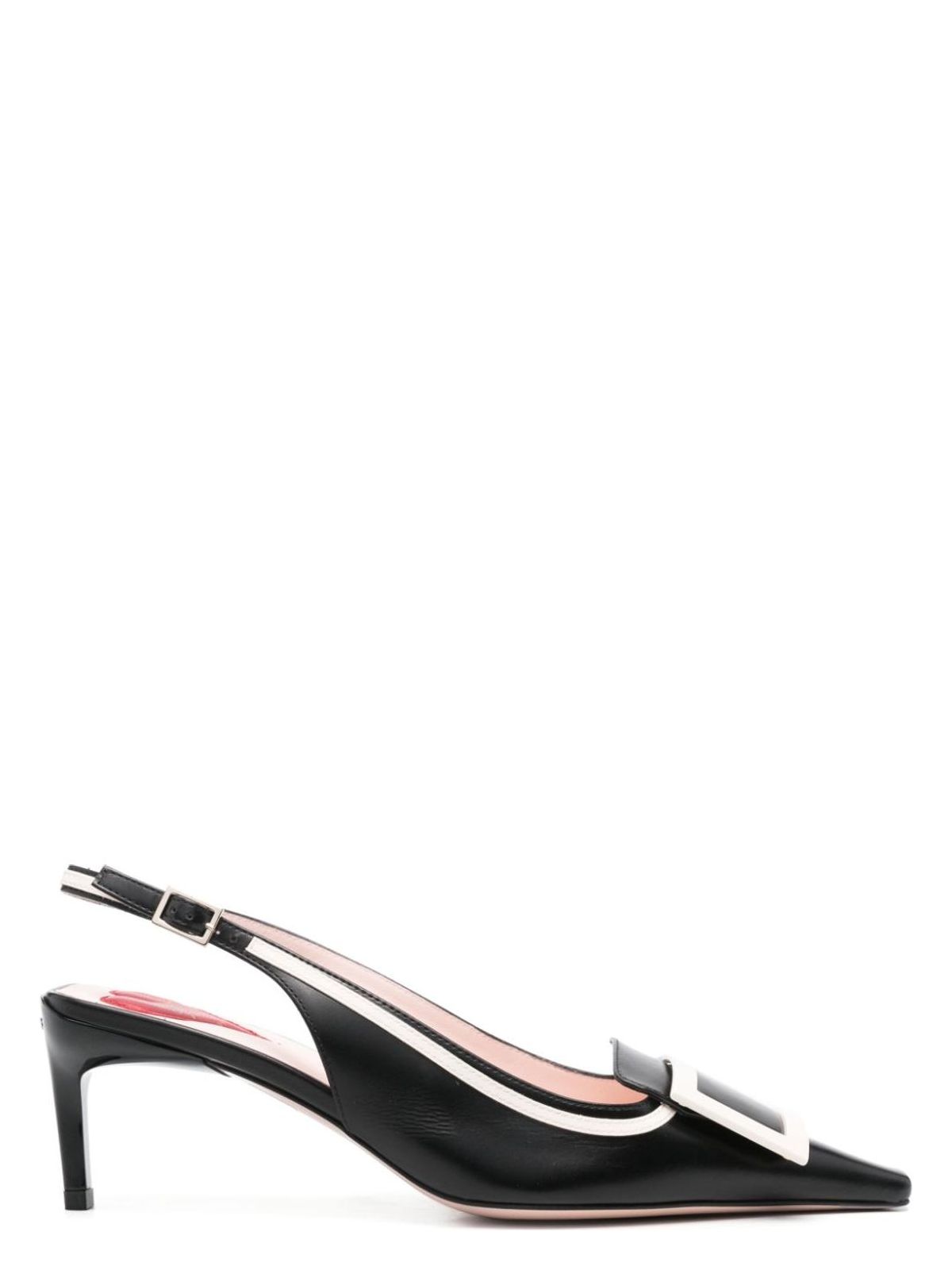 VIV' CANARD LEATHER SLINGBACK PUMPS