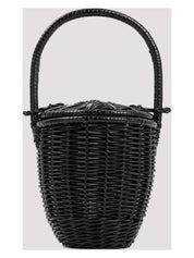 WICKER BUCKET BAG