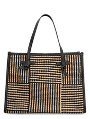 MARCELLA RAFFIA TOTE BAG