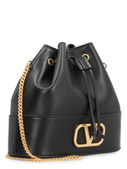 VALENTINO GARAVANI - VLOGO SIGNATURE LEATHER BUCKET BAG