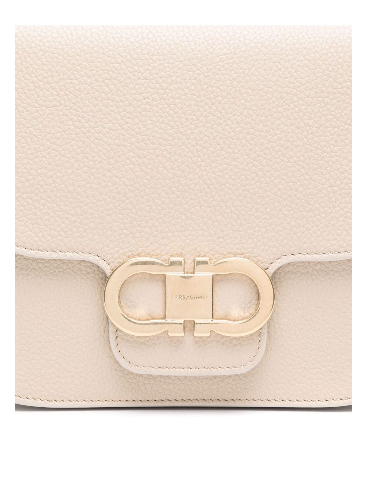 DOUBLE GANCINI CROSS BODY FLAP BAG